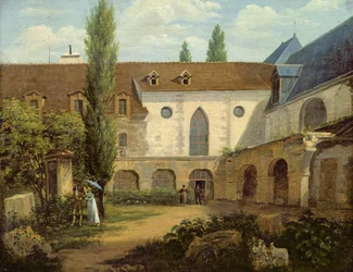 The convent courtyard of Petits-Augustins a Paris